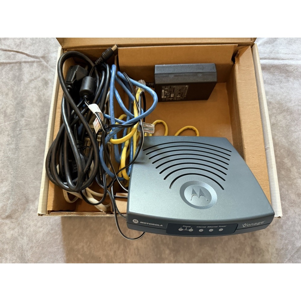 Motorola Vonage VT2142-VD VoIP Adapter 2-Line PoE Ethernet RJ-45/RJ-11